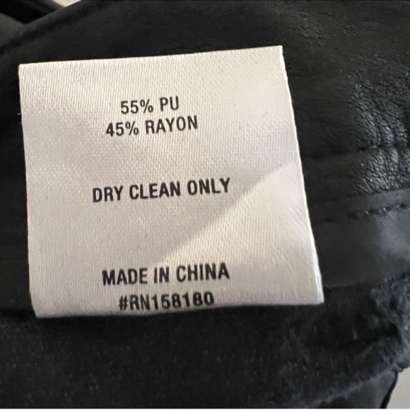 Honor The Gift Pants Size Small Faux Leather Zipper Wide Leg - Picture 9 of 11